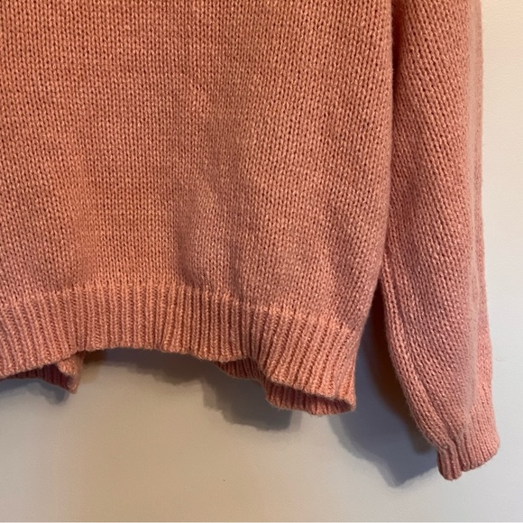 Luna Ivy Viral Pink Open Front 3D Cherry Knit Cardigan Sweater XS - Picture 11 of 13